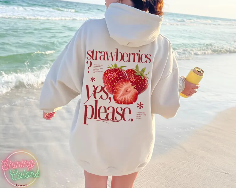 Retro Strawberry Sweatshirt / Hoodie
